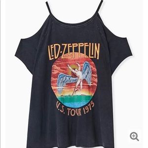 Torrid Led Zeppelin Cold Shoulder Tee
